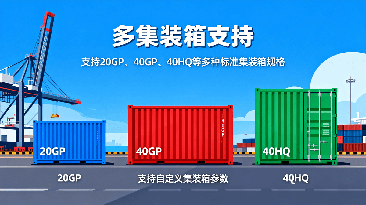 多种集装箱类型